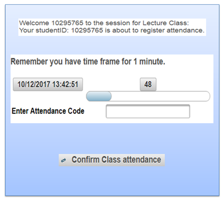 web student attendance