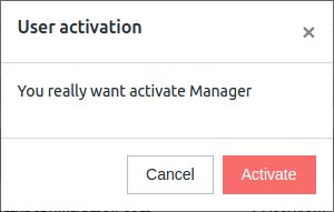 Confirm activation