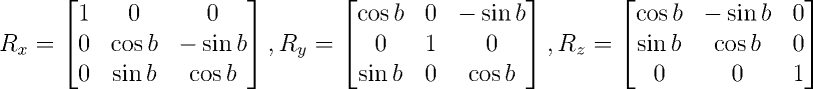 Matrizes de Rotação 3D